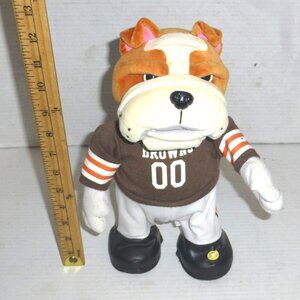 VTG Gemmy Cleveland Browns Dancing 12" Bulldog BROKEN PARTIALLY WORKS AS IS READ